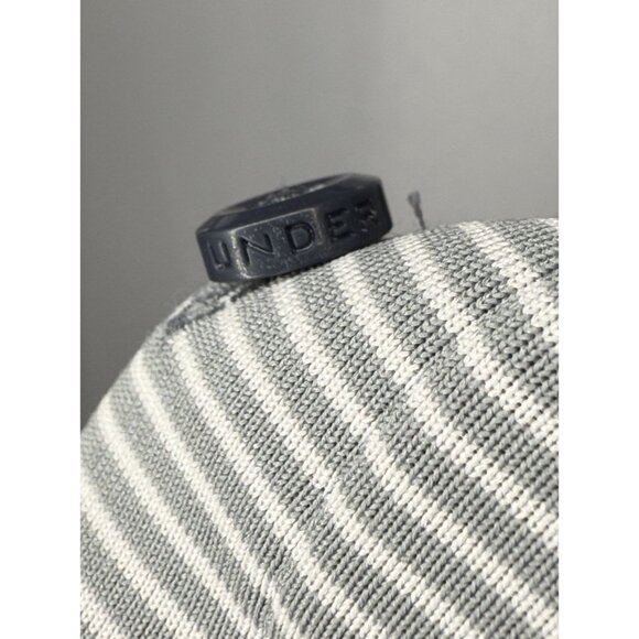 Under Armour HeatGear Polo Shirt Mens 2XL Gray Striped Loose Fit Golf - Picture 4 of 8